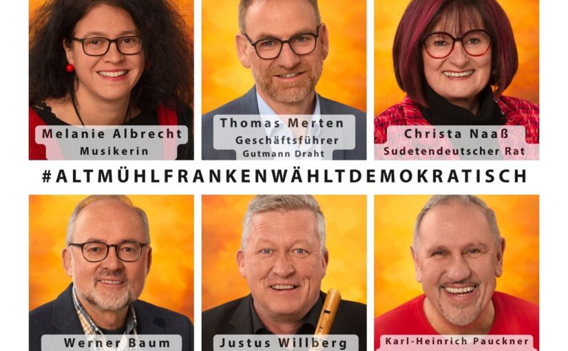 Kampagne #Altmühlfranken wählt am 8. März 2026 demokratisch